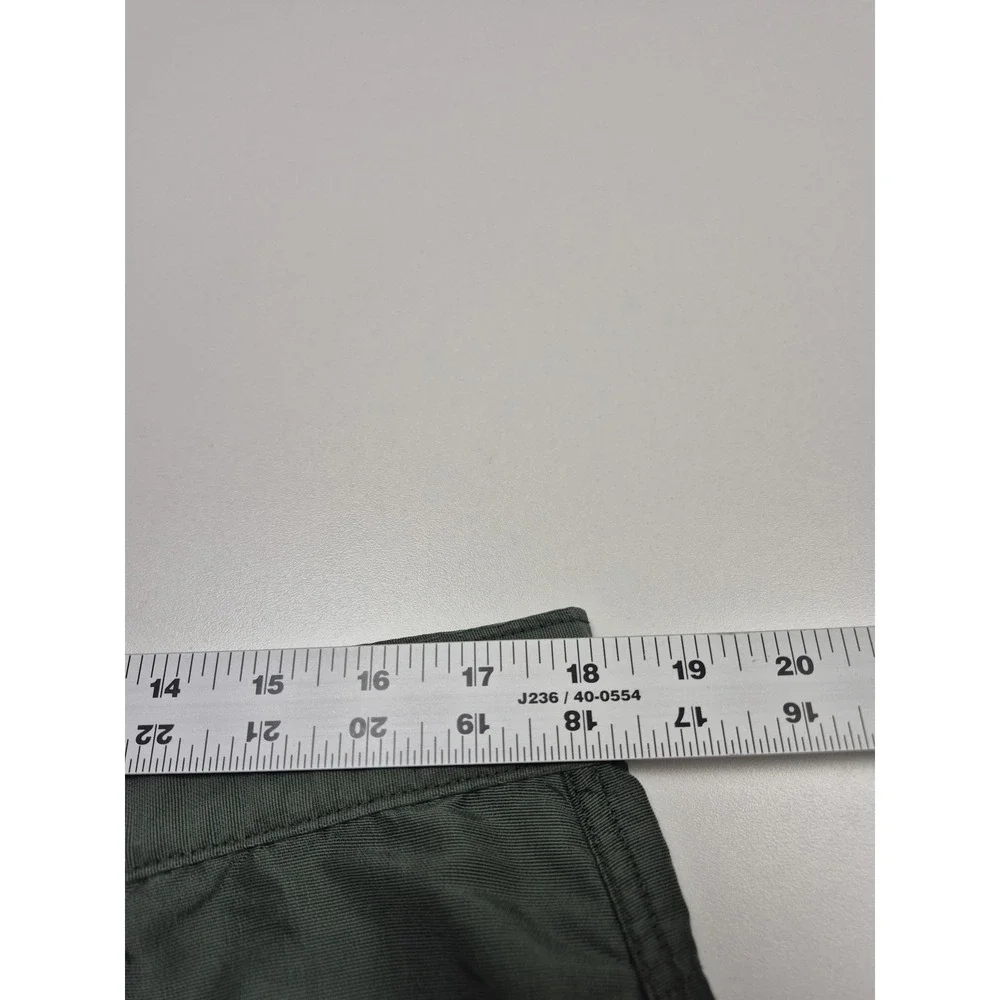 VTG Lee Pipes Pants Men's 36x32 Green Nylon Cargo Relaxed Baggy Utility FLAW